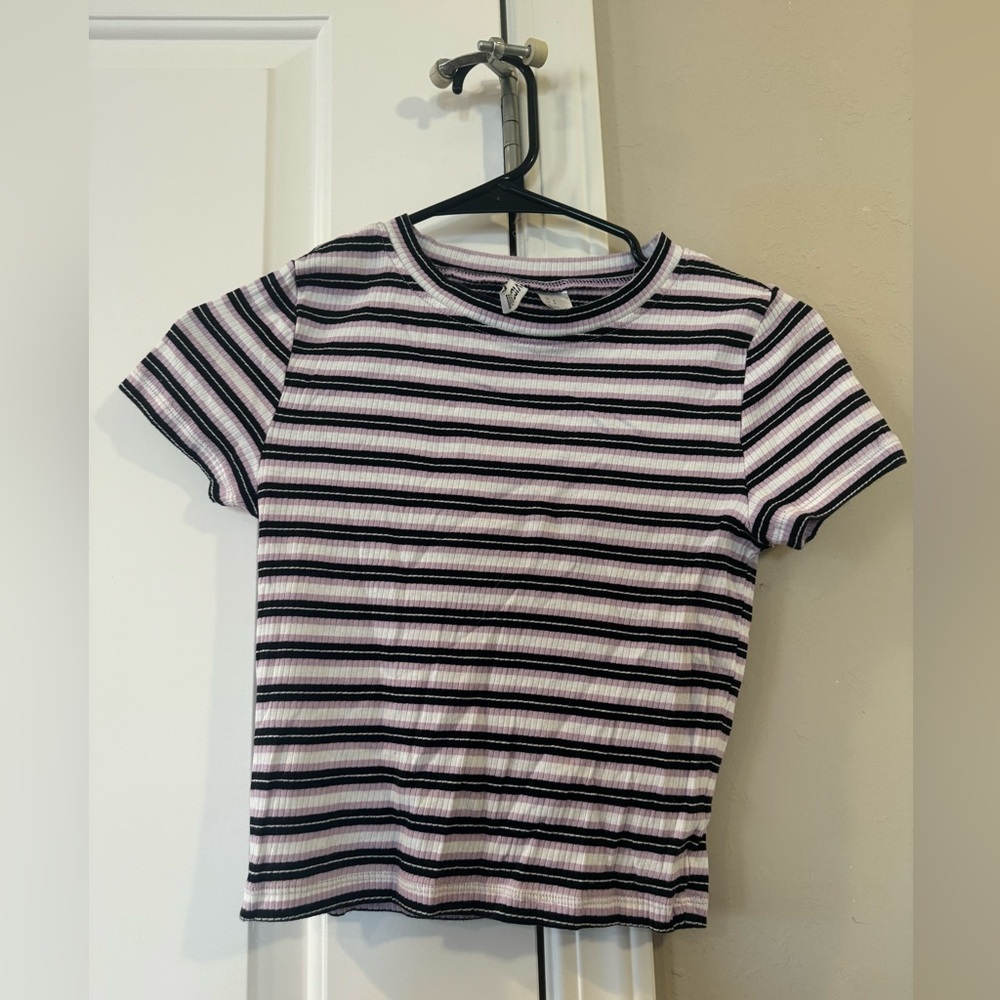 H&M stripped crop